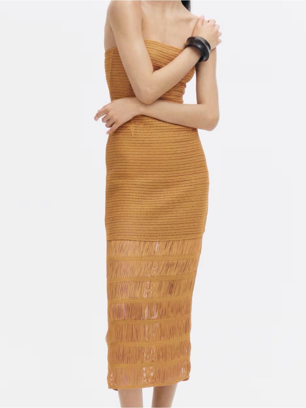 Chochet-look bandeau dress